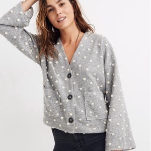 Madewell Texture & Thread Boxy Bobble Cardigan